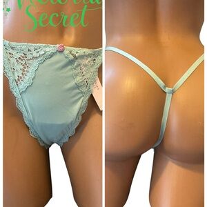 Victoria's Secret Light Blue Lace Panty